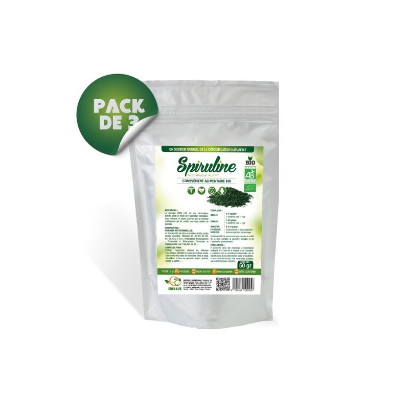 Eden Life Spiruline Paillettes 50g