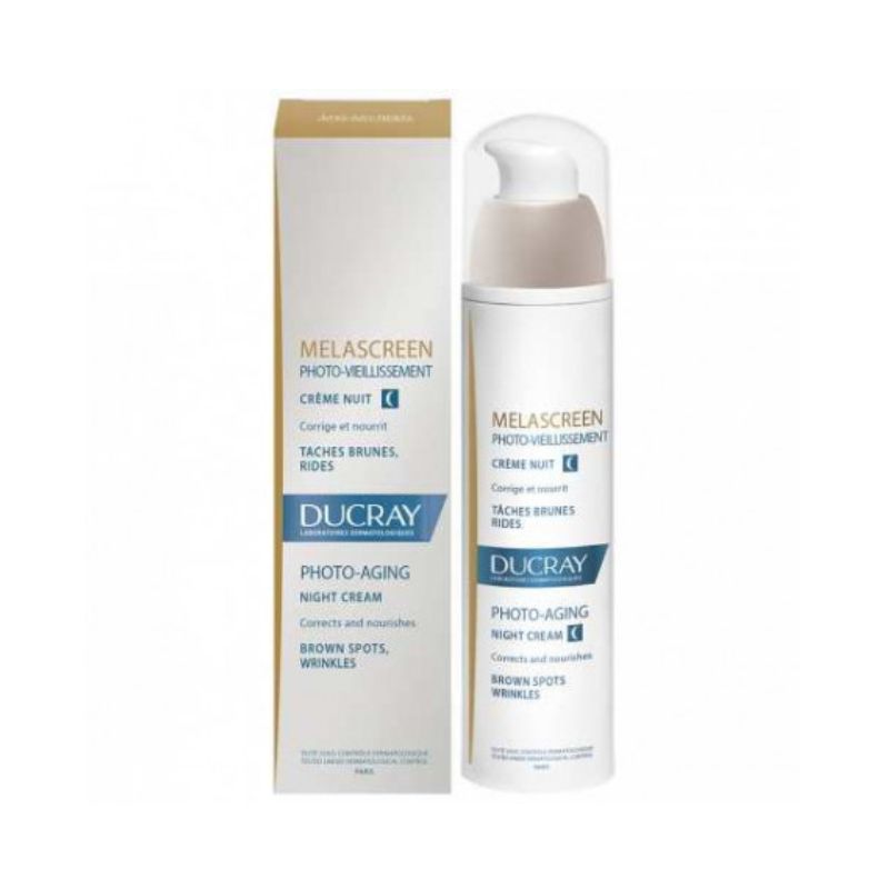 Ducray Melascreen Crème nuit contre le photo-vieillissement 50 ml