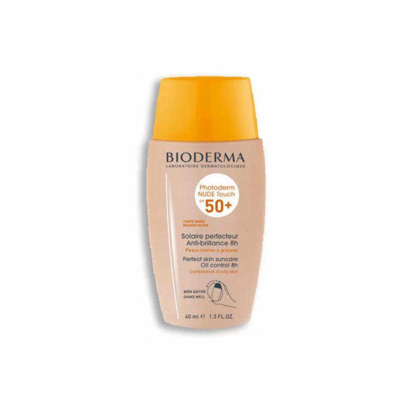 BIODERMA Photoderm NUDE Touch SPF 50+ Teinte Dorée 40ml