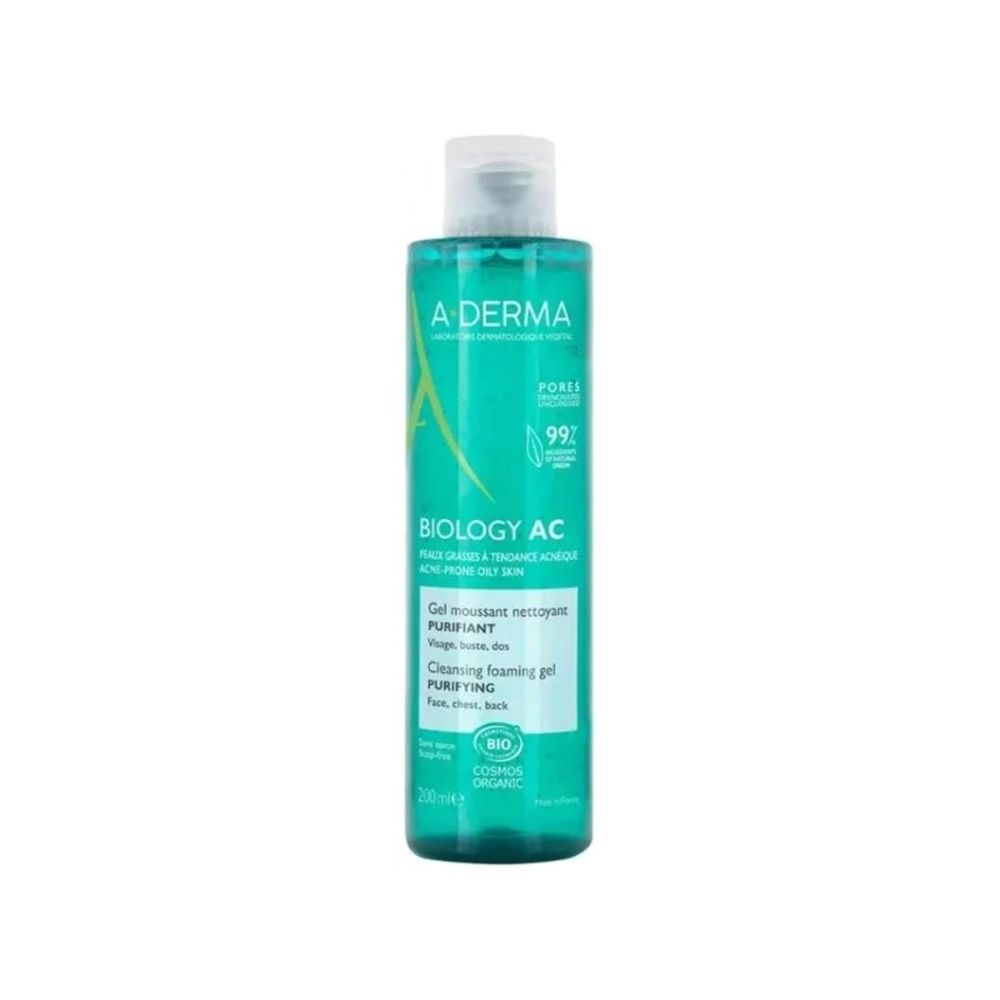 ADERMA Gel Moussant Nettoyant Purifiant BIOLOGY AC 200ML