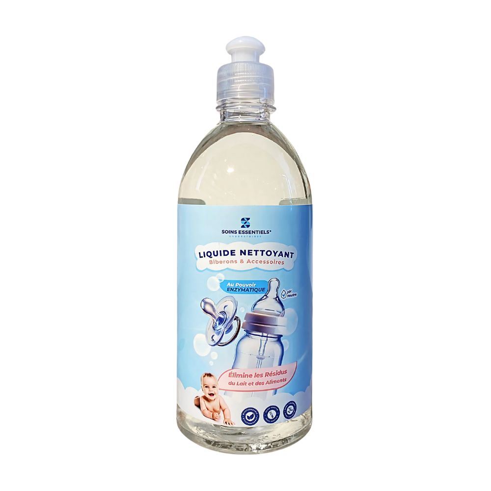Liquide Nettoyant Biberons – Soins Essentiels 500 ml