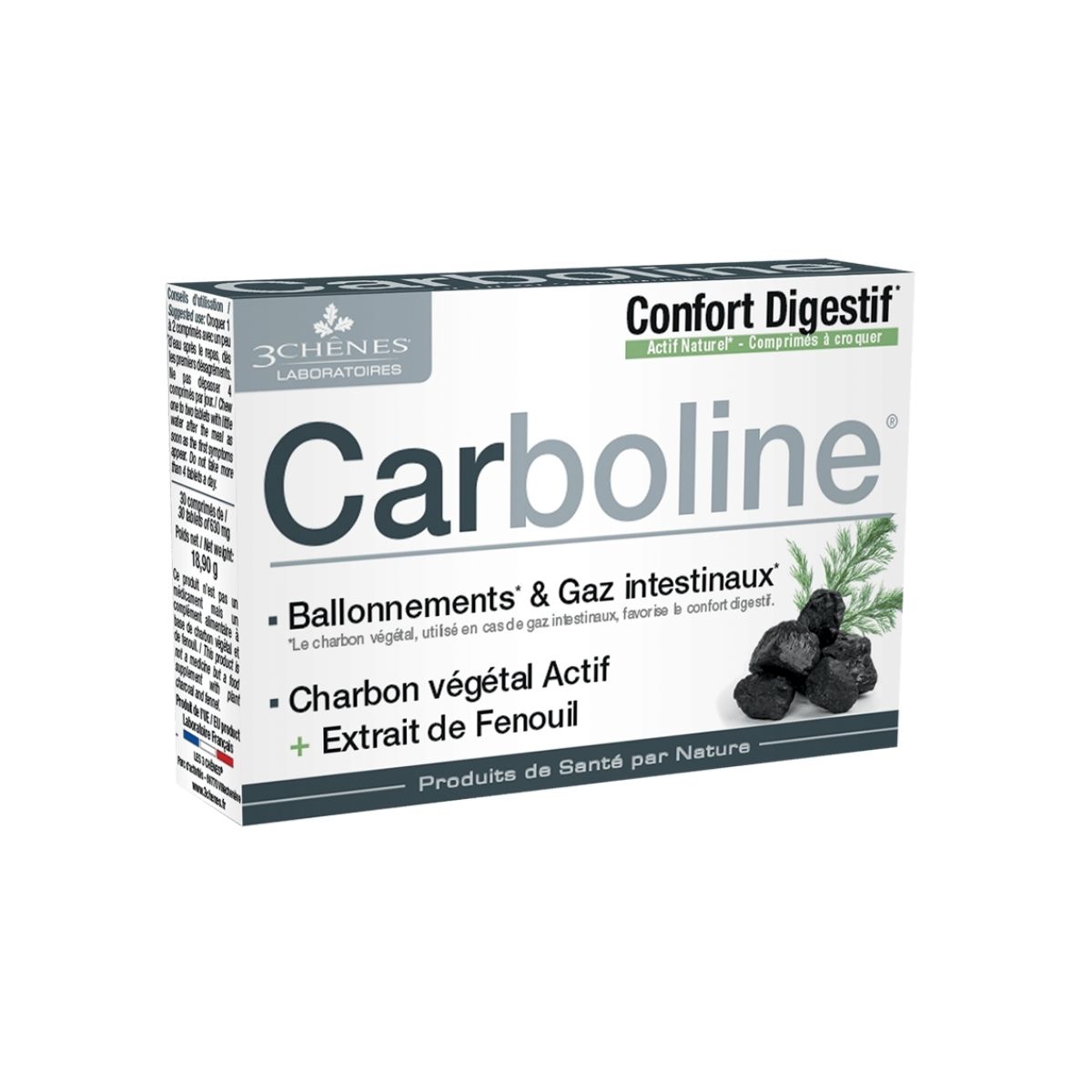 3 CHENES CARBOLINE COMPRIME BT/30