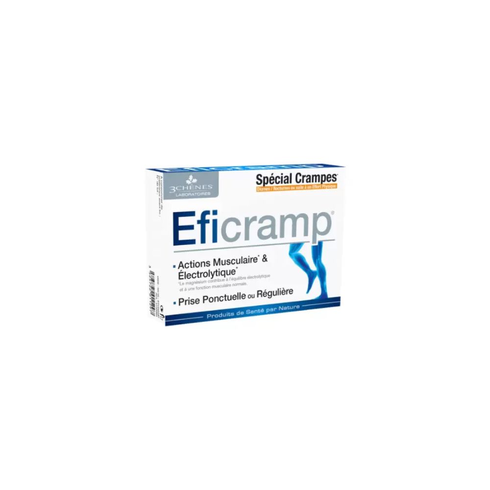 3 CHENES EFICRAMP 30 COMPRIMES
