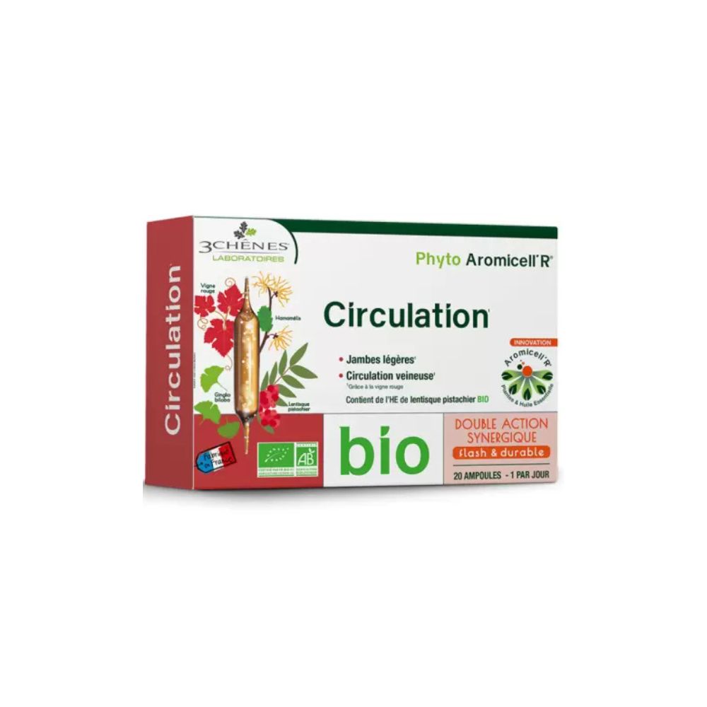 3 CHENES PHYTO AROMICELLR CIRCULATION 20 AMPOULES