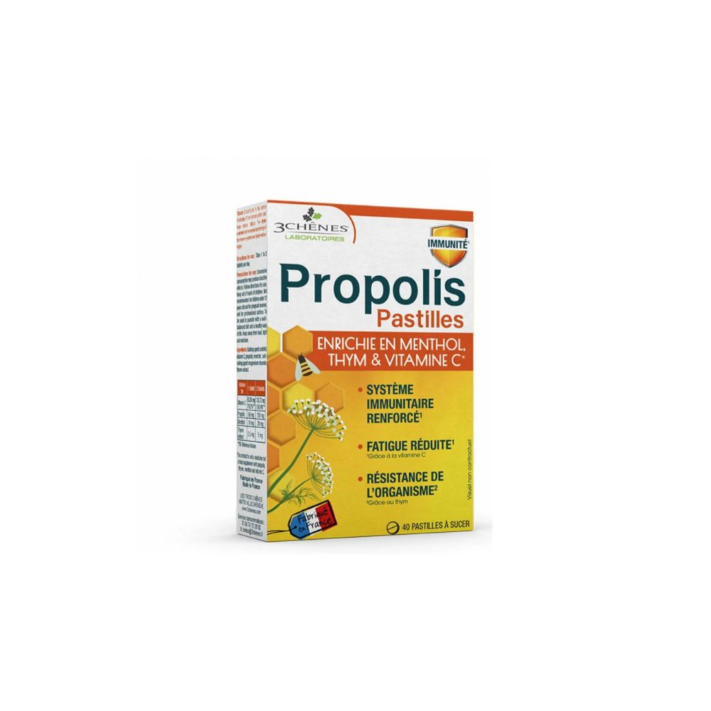 3 CHENES PROPOLIS PASTILLES 40 PASTILLES