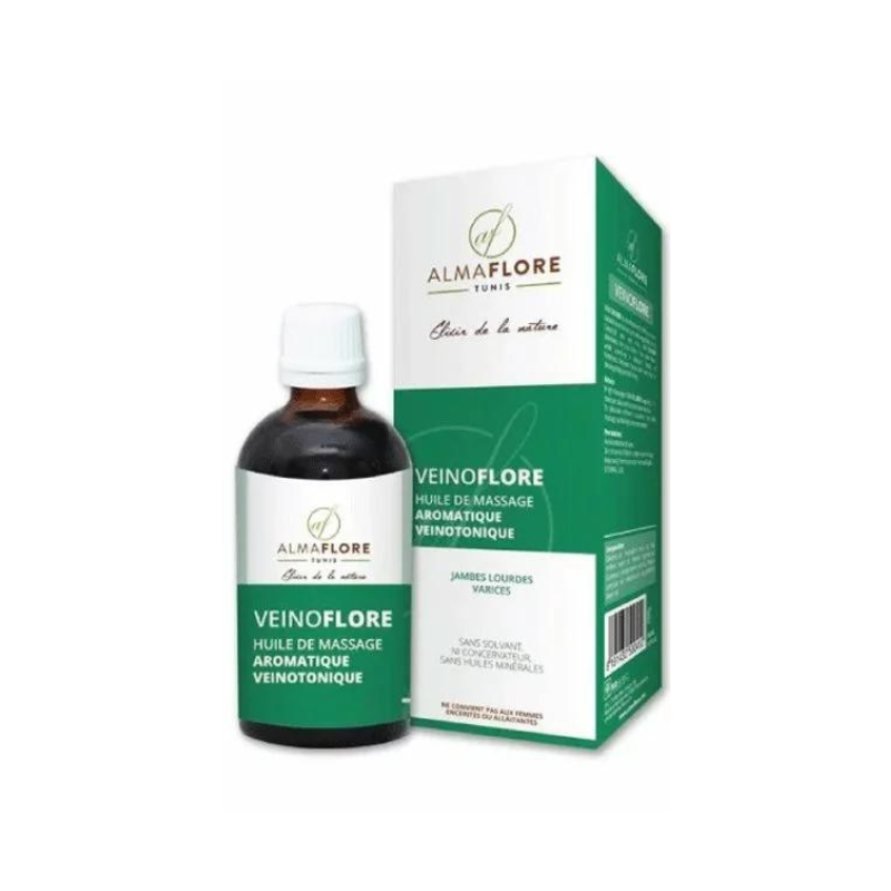 ALMAFLORE Huile de massage veinotonique 100ML