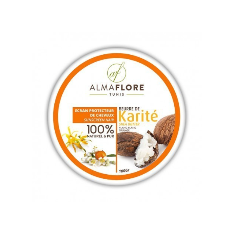 ALMAFLORE Beurre de Karité ylang ylang et Orange 100gr