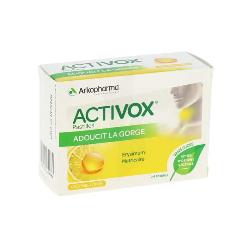 AKTIVOX MIEL CITRON PASTILLES BT/24