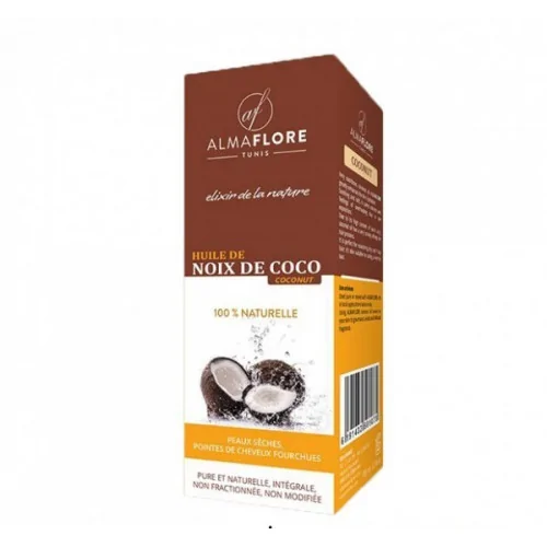 ALMAFLORE HUILE DE NOIX DE COCO 100 ML