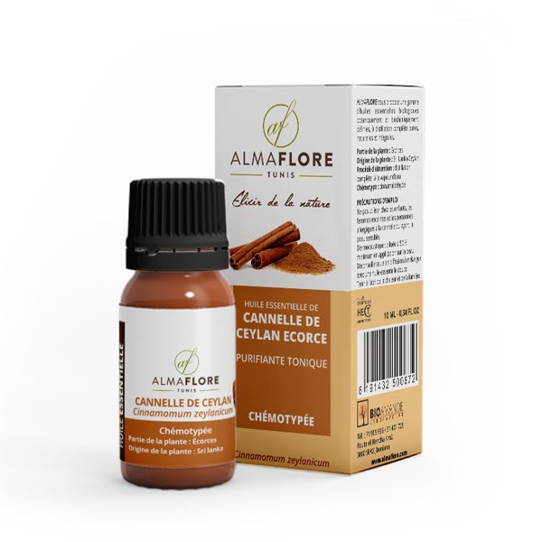 ALMAFLORE HUILE ESSENTIELLE DE CANNELLE DE CEYLAN 10ML