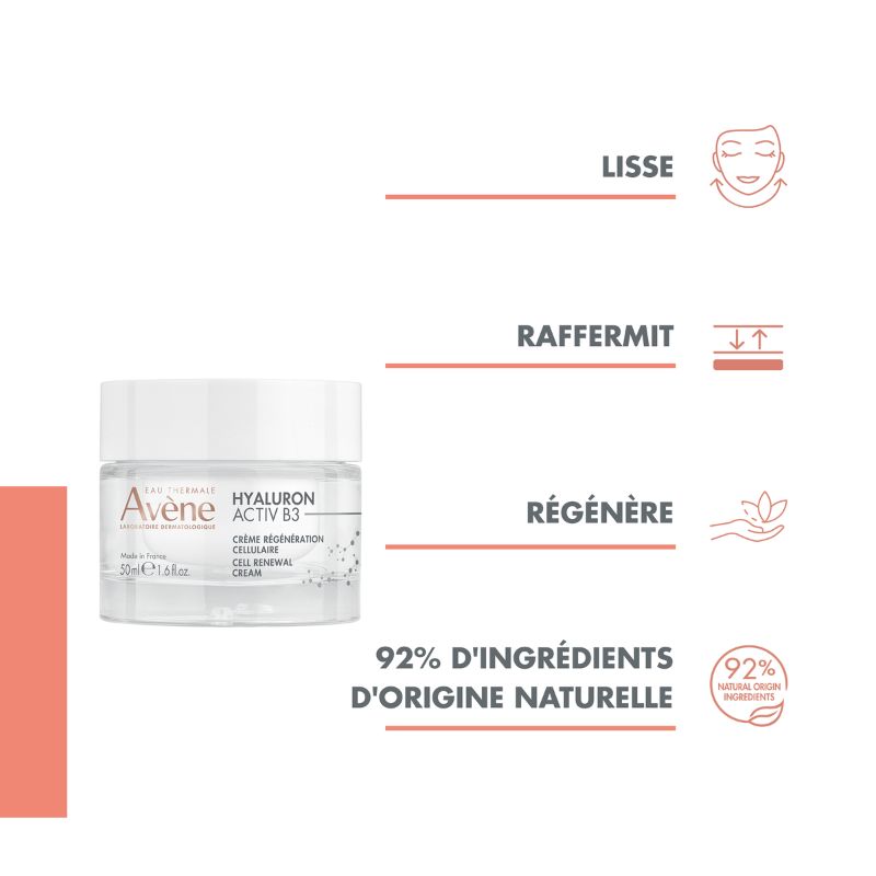 AVENE HYALURON ACTIV B3 Crème régénération cellulaire 50 ml – Image 4