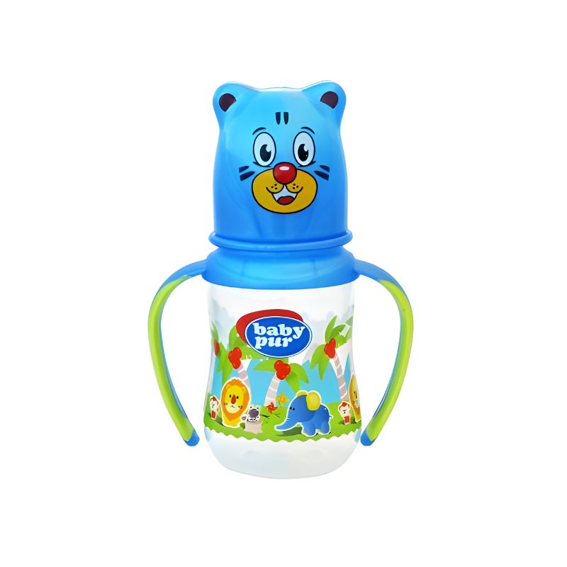 BABY PUR BIBERON PLASTIQUE 125ML OURSON REF.82990B