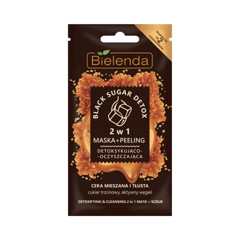 BIELENDA MASK BLACK SUGAR DETOX 2EN1