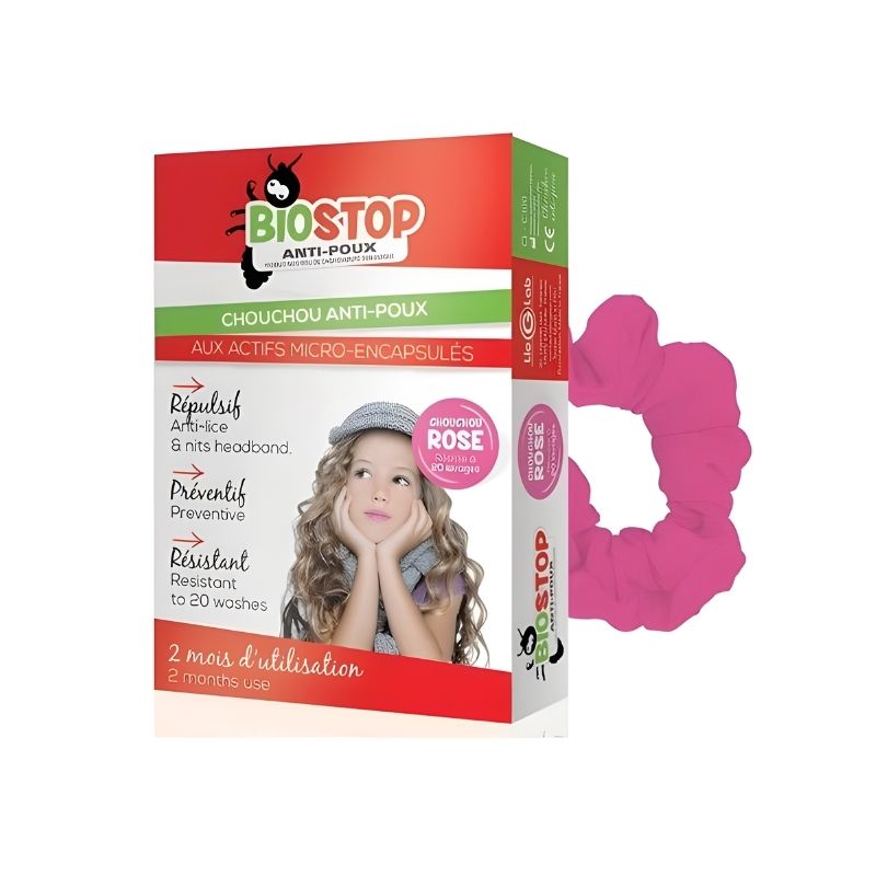 BIOSTOP CHOUCHOU ANTI POUX ROSE BT/1