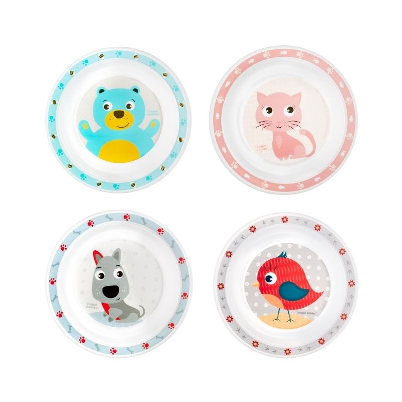 CANPOL ASSIETTE PLATE CUTE ANIMAL REF 4/411