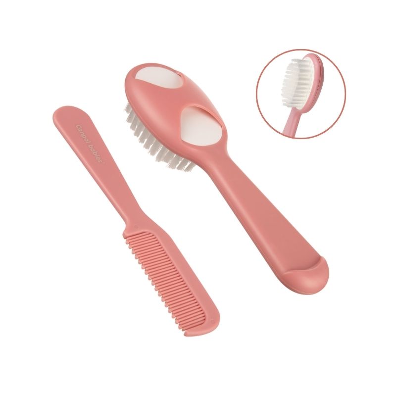 CANPOL BROSSE+PEIGNE BEBE ROSE REF 56/160