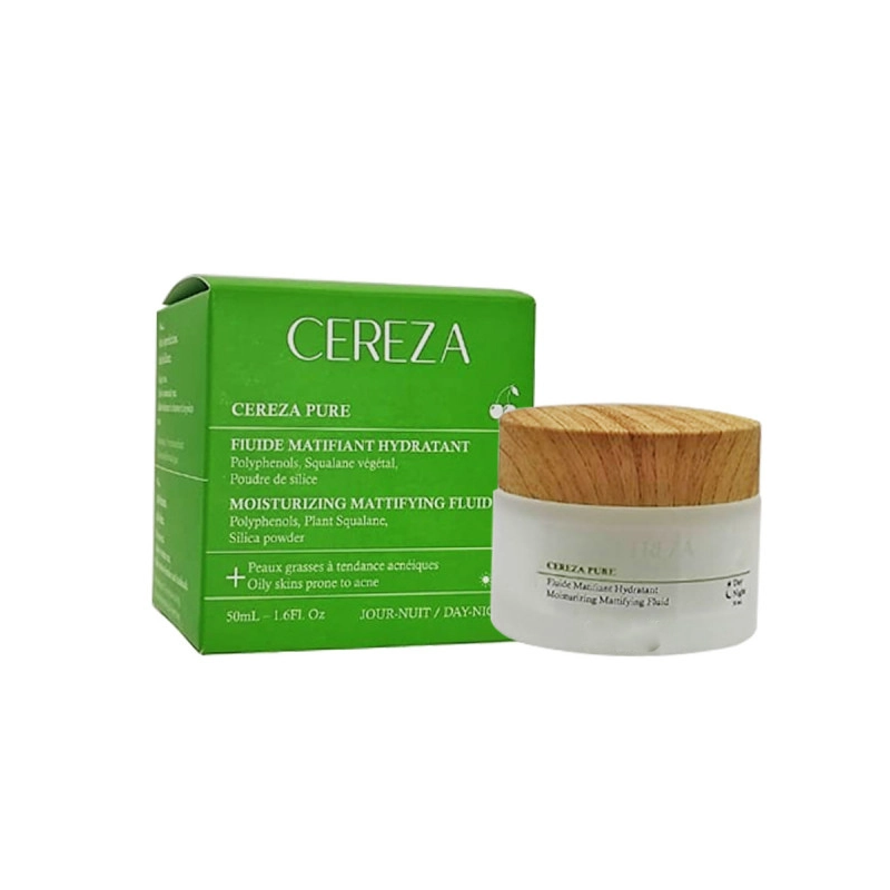 CEREZA PURE CREME DE NUIT FLUIDE MATIFIANT HYDRATANT 50ML