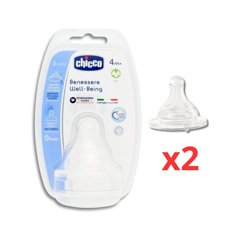 CHICCO TETINE 4M+ 2PCS STEP /REF:20335