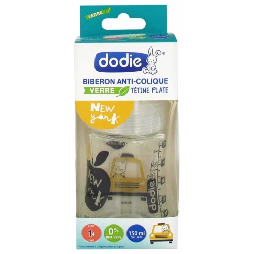 DODIE BIBERON VERRE ANTI COLIQUE MODELE NEW YORK 150 ML