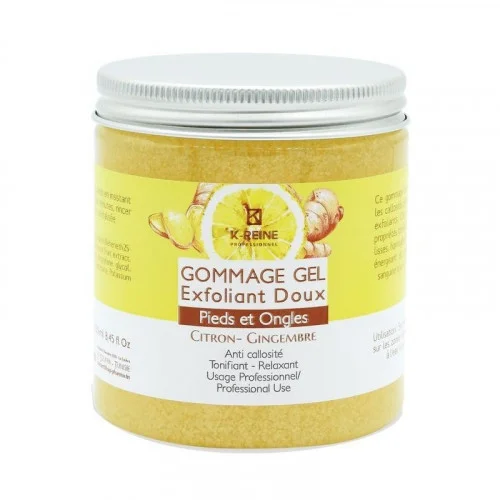 K-REINE GOMMAGE GEL PIED CITRON GINGEMBRE 250 ML