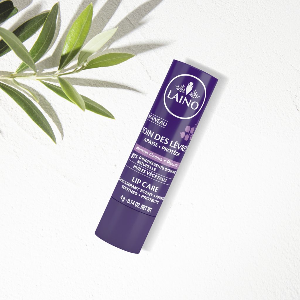 LAINO Soin des lèvres fragilisées goût cassis 4g