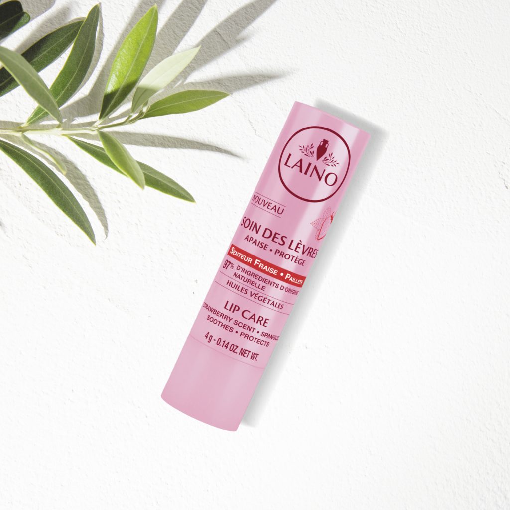 LAINO Soin des lèvres fragilisées goût fraise 4g