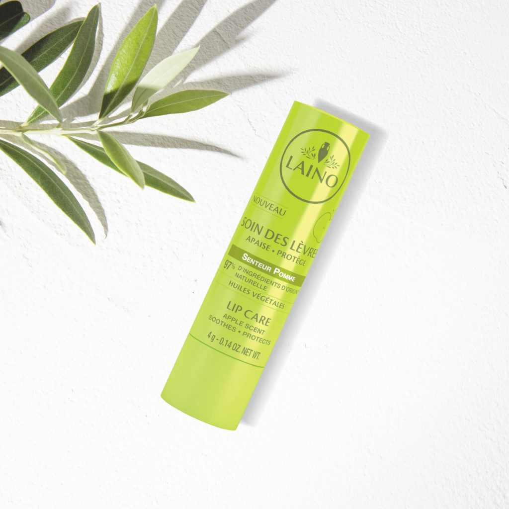 LAINO Soin des lèvres fragilisées goût pomme 4g