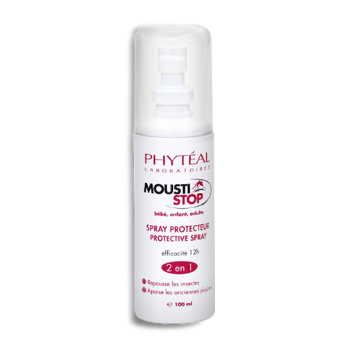 PHYTEAL MOUSTISTOP SPRAY PROTECTEUR À L’ALOÉ VERA ET À LA CITRONNELLE 100 ml