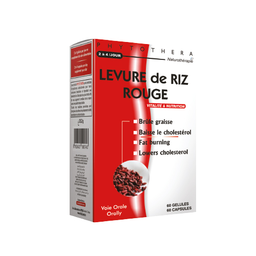 PHYTOTHERA LEVURE de RIZ ROUGE 60 gélules
