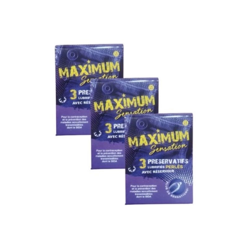 PRESERVATIF MAXIMUM SENSATION B/3