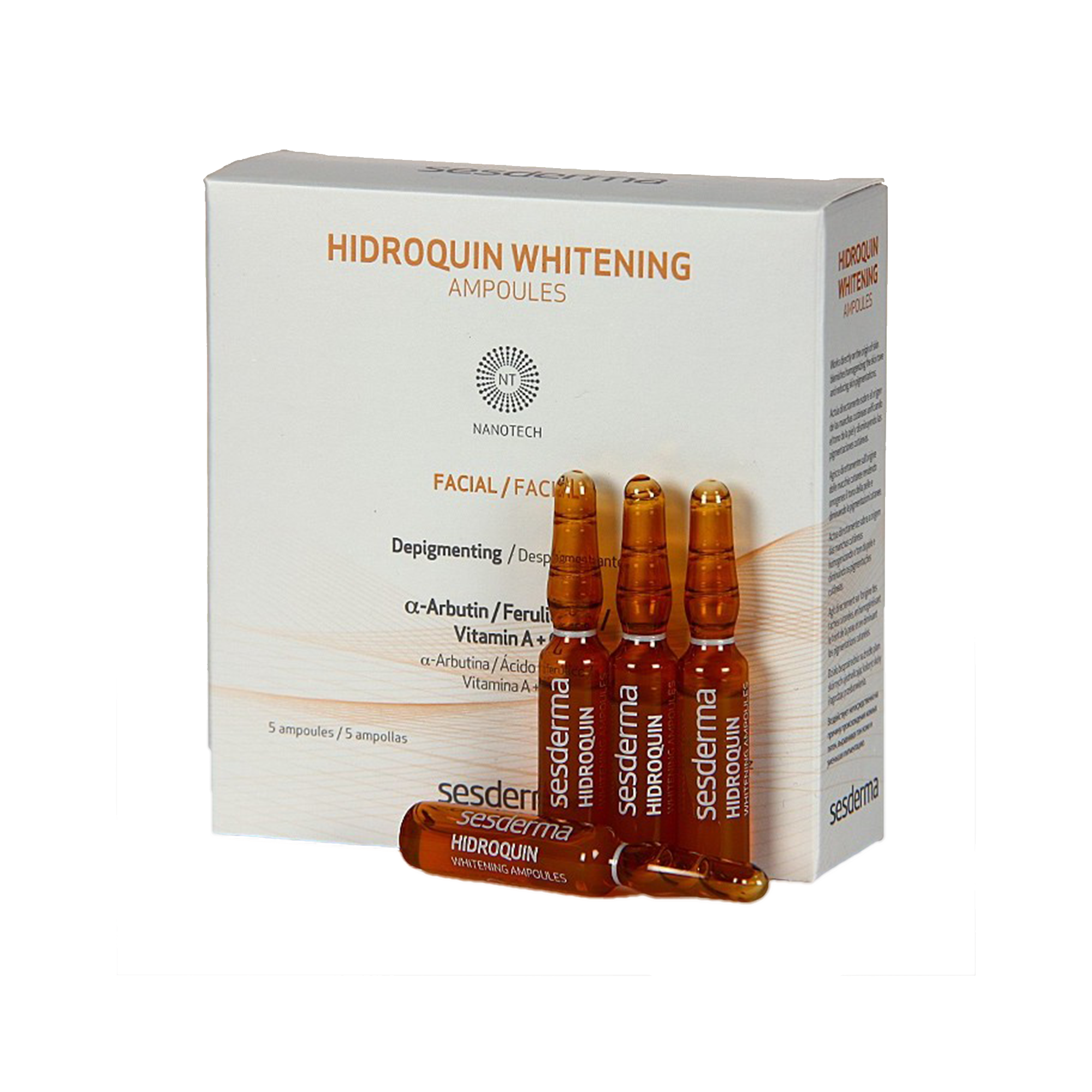SESDERMA HIDROQUIN BLANCHISSANT AMPOULES 2 ML x 5 AMPOULES