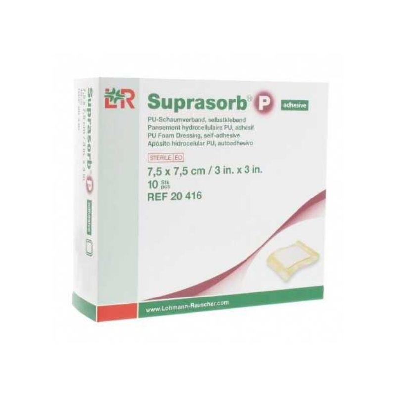 SUPRASORB P ADHESIF 7.5CMx7.5 BT/10/ REF:20416