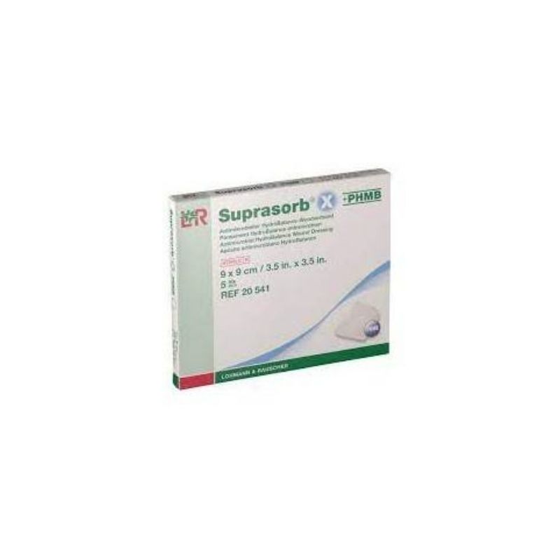 SUPRASORB X +PHMB PANSEMENT 9×9 BT/5/ REF:20541