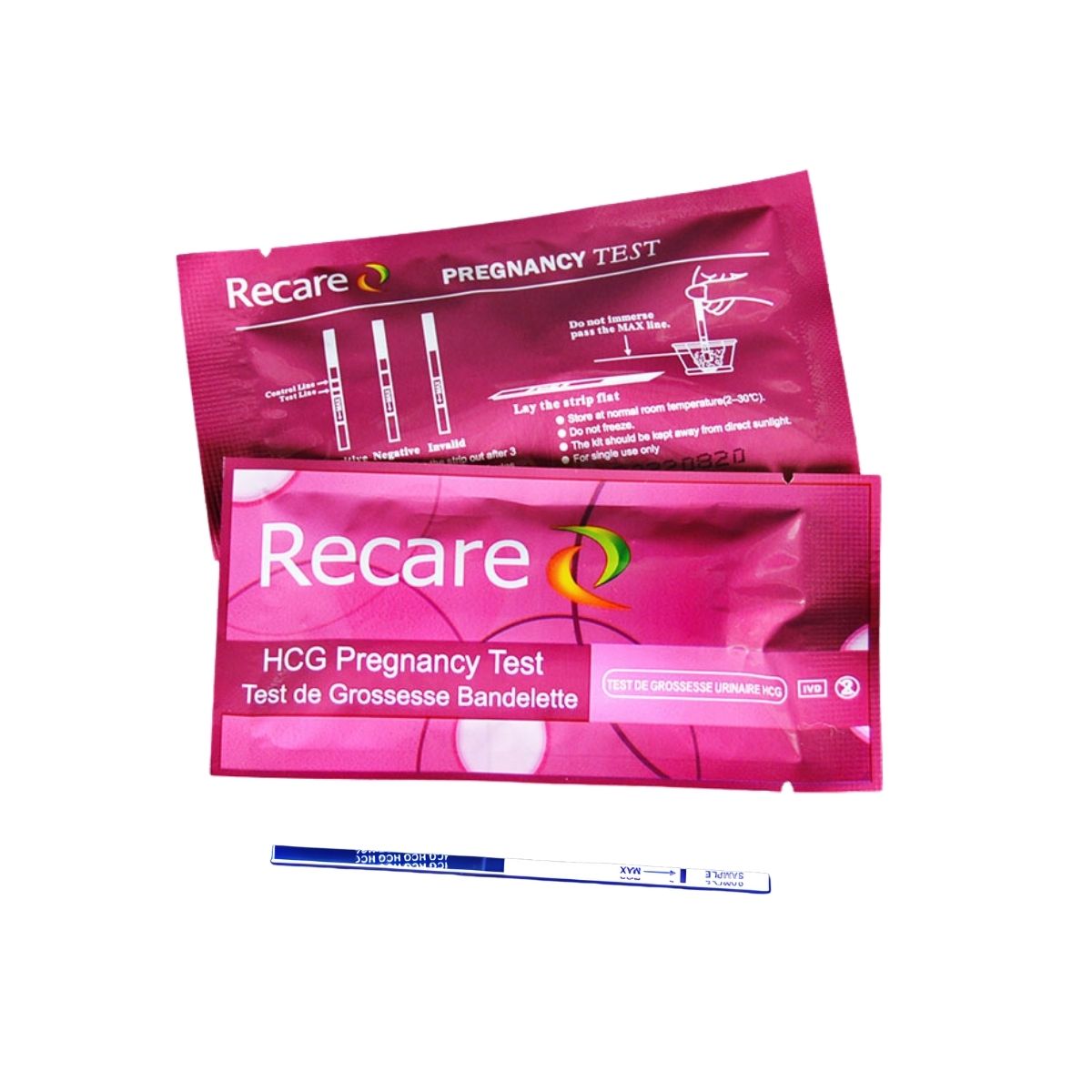 TEST DE GROSSESSE RECARE BANDELETTE