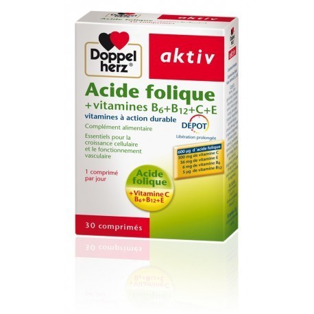 AKTIV ACIDE FOLIQUE VITAMINES B+C+E 30 Comprimés