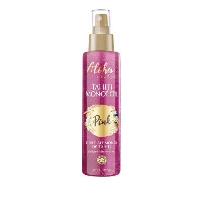 ALOHA BY INODERMA HUILE DE MONOI DE TAHITI PAILLETEE Pink 150ML