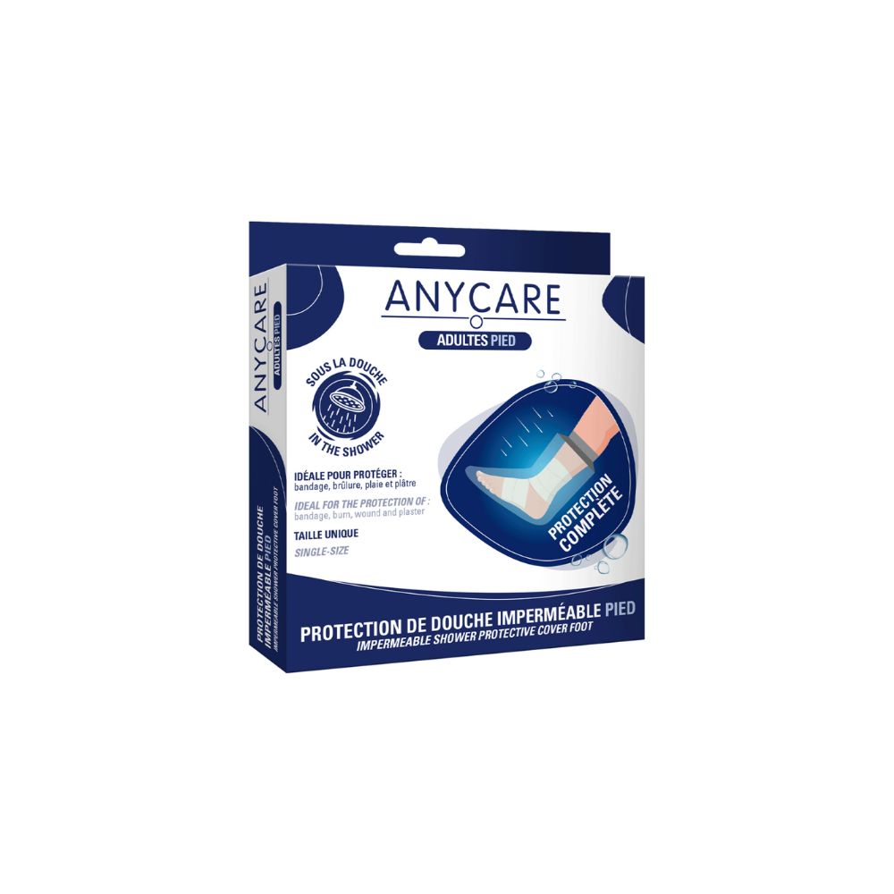 Anycare Protection de douche Imperméable Adultes Pied