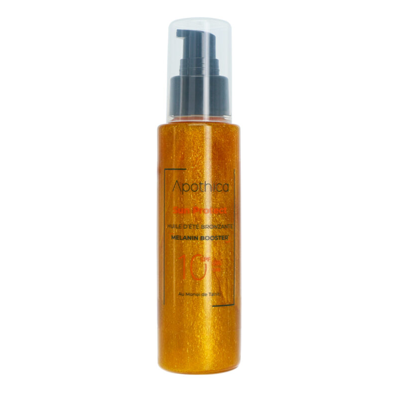 APOTHICA – Huile bronzante Sun Protect SPF 10 (Monoi de Tahiti) – 100 ml