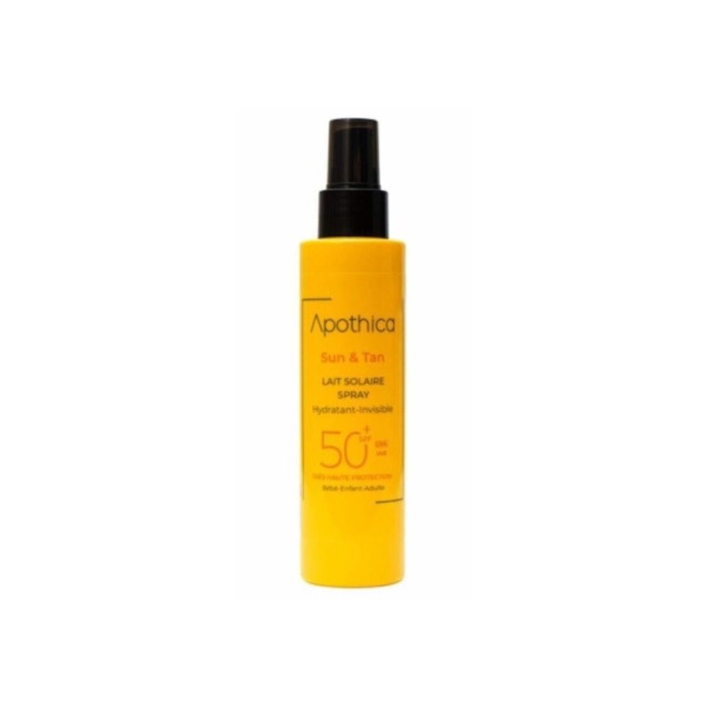 APOTHICA – LAIT SOLAIRE SPRAY “SUN & TAN” SPF50+ 150ML