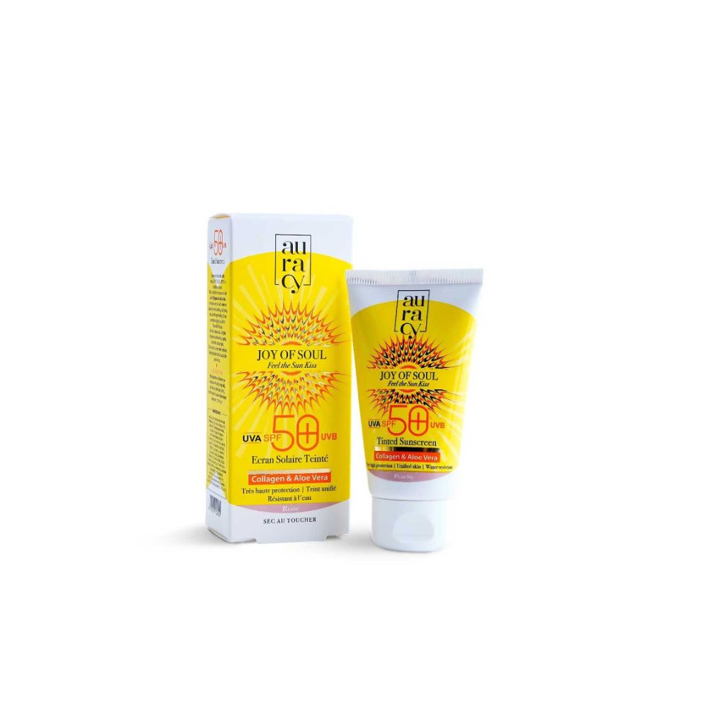 AURACY JOY OF SOUL ECRAN SOLAIRE TEINTE BEIGE SPF 50+ 50GR