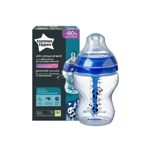 TOMMEE TIPPEE BIBERON ADVANCED ANTI-COLIQUE BLEU 0M+ 260ML