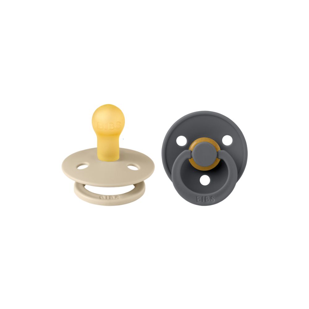 BIBS 02 SUCETTES PACIFIER VANILLA IRON 6M+ SIZE 2