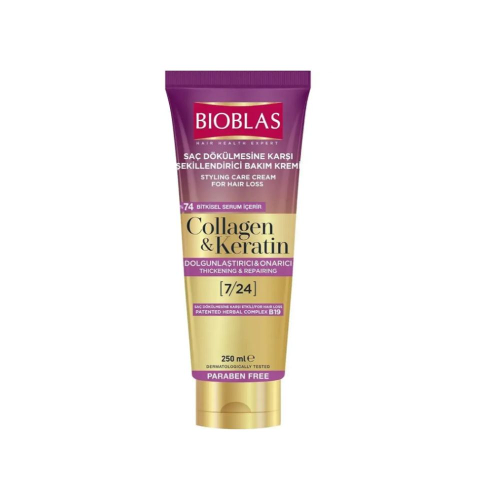 Bioblas Crème de Soin Capillaire Anti chute collagen et keratine 250ml