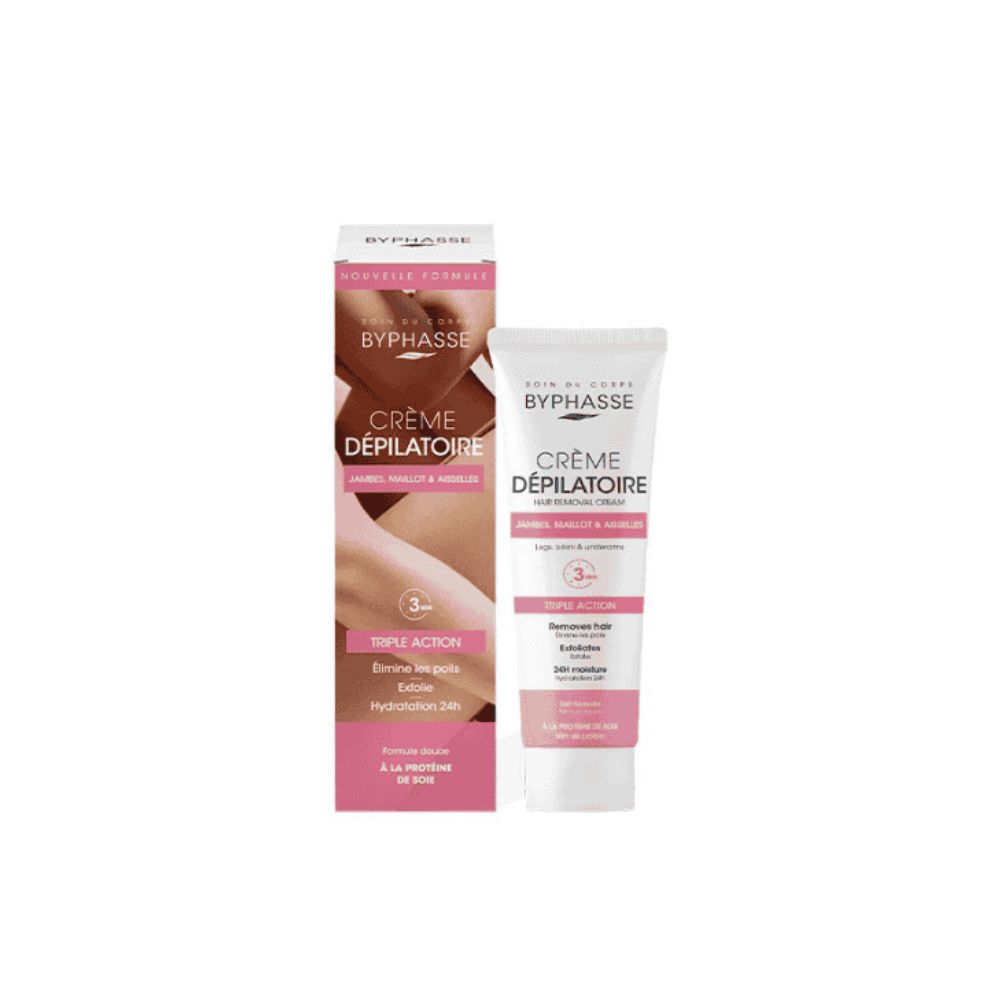 BYPHASSE CREME DEPILATOIRE SILK PROTEIN 125ML