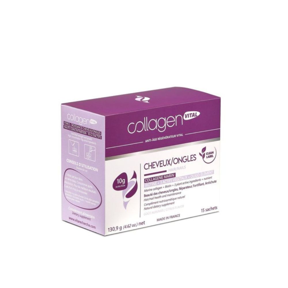 CLEAN LABEL COLLAGEN VITAL CHEVEUX ET ONGLES 15 SACHETS