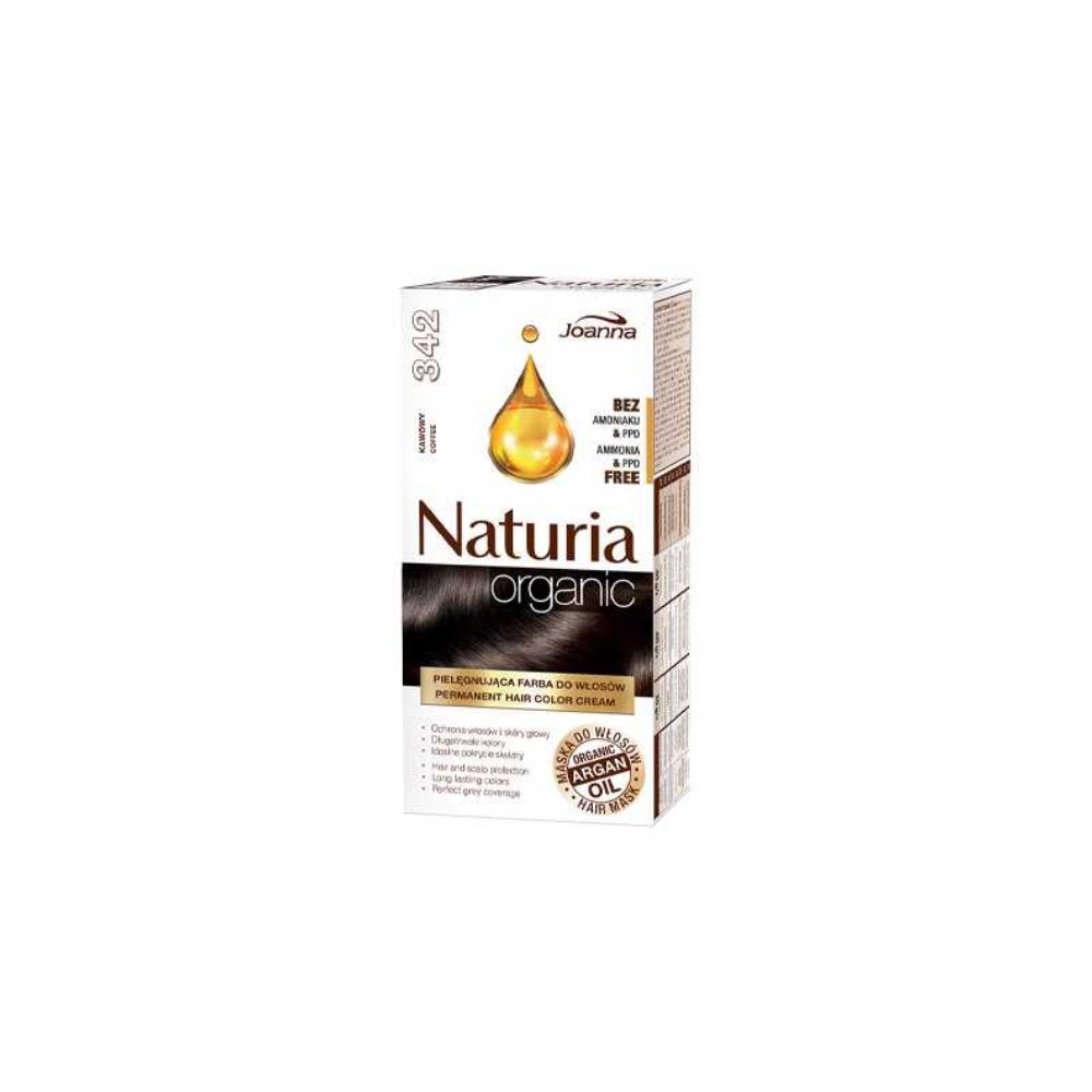 Crème colorante – Joanna Naturia Organic – 342 café