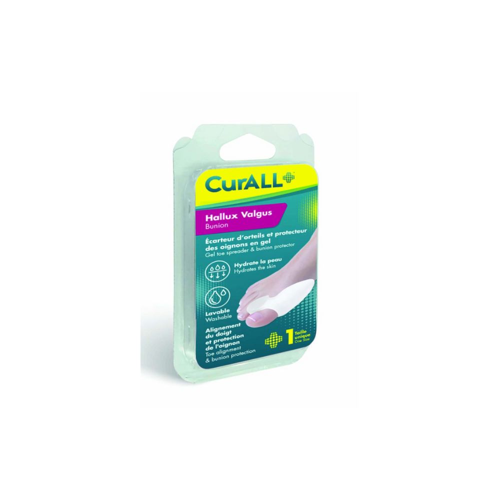 CURALL ECARTEUR D’ORTEIL HALLUX VALGUS GEL B/1