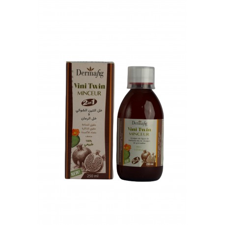 DERMAFIG VINI TWIN MINCEUR 2 EN 1 VINAIGRE FIGUE DE BARBARIE &VINAIGRE DE GRENADINE 250ML