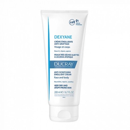 DEXYANE DUCRAY CREME EMOLLIENTE ANTI GRATTAGE PEAUX TRES SECHES A TENDANCE ATOPIQUE 200ML