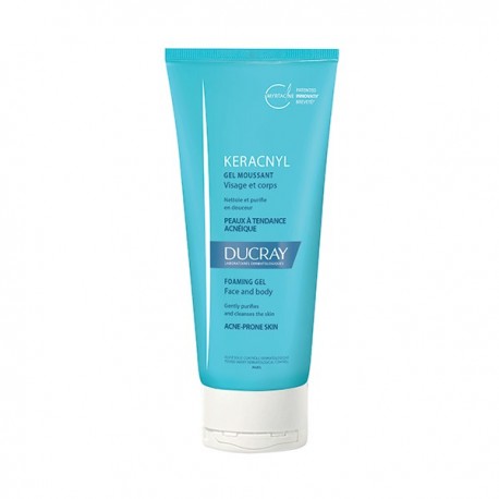 Ducray KERACNYL GEL MOUSSANT VISAGE ET CORPS 200ml